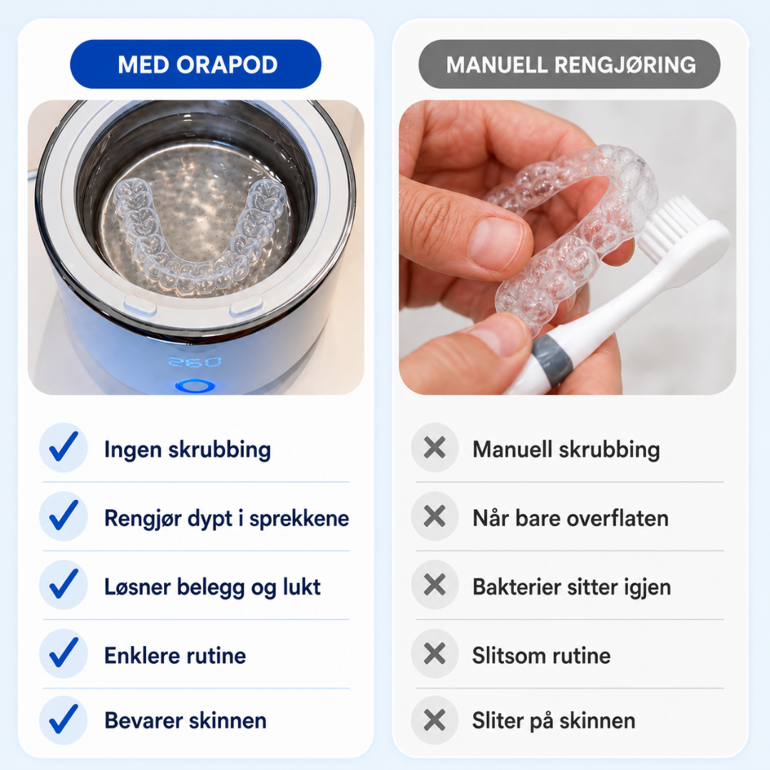 OraPod - Ultraljudsrengöring för tandskenor